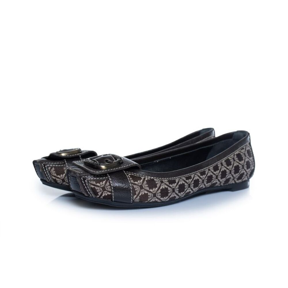 Emporio armani, woven buckle ballerinas